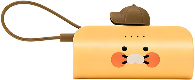 카카오프렌즈 힙스터 도킹형 보조배터리 5000mAh C타입, P23-DKPB5K, C타입, 춘식이