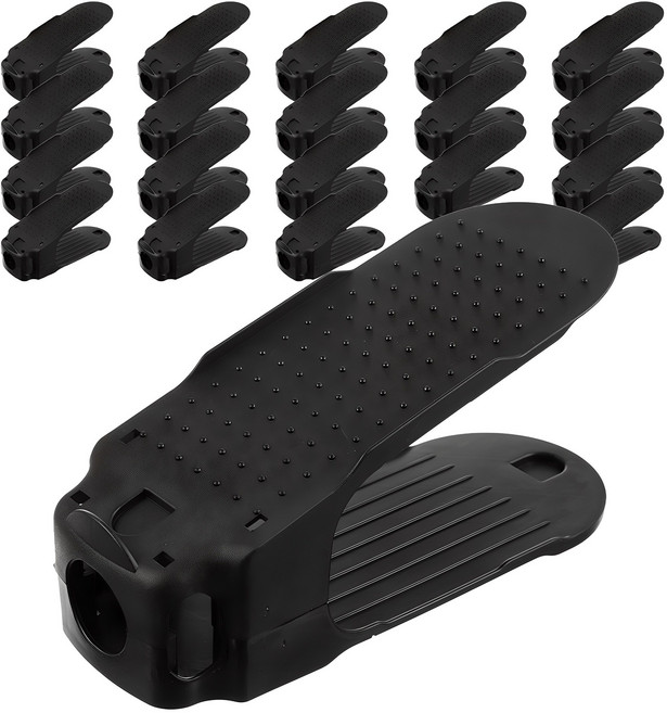 코멧 와이드 신발정리대 블랙, 20개