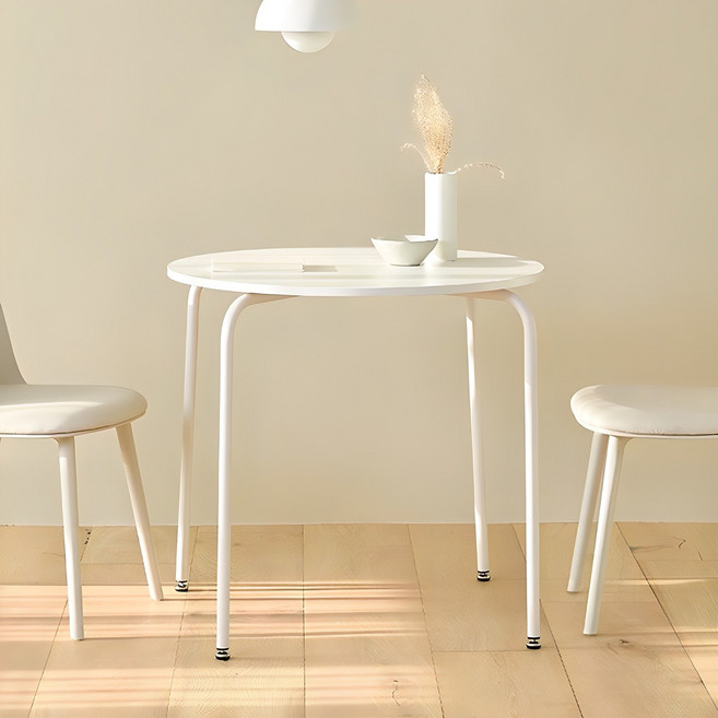 메종드꼼마 밍글 원형 테이블, 화이트, 4인용