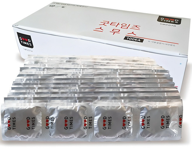 굿타임즈 스무스 콘돔, 100개입, 1개