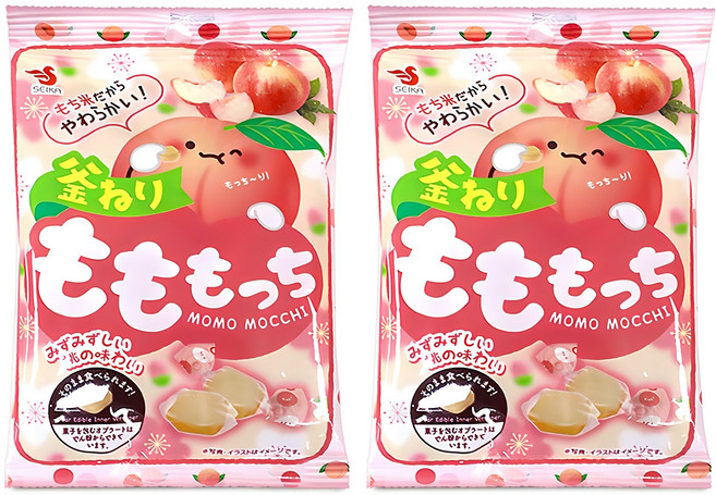 세이카 카라멜 복숭아 모찌, 32g, 2개