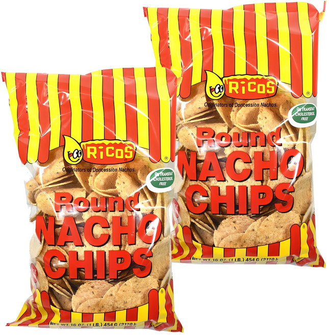 리코스 라운드 나쵸 칩, 454g, 2개