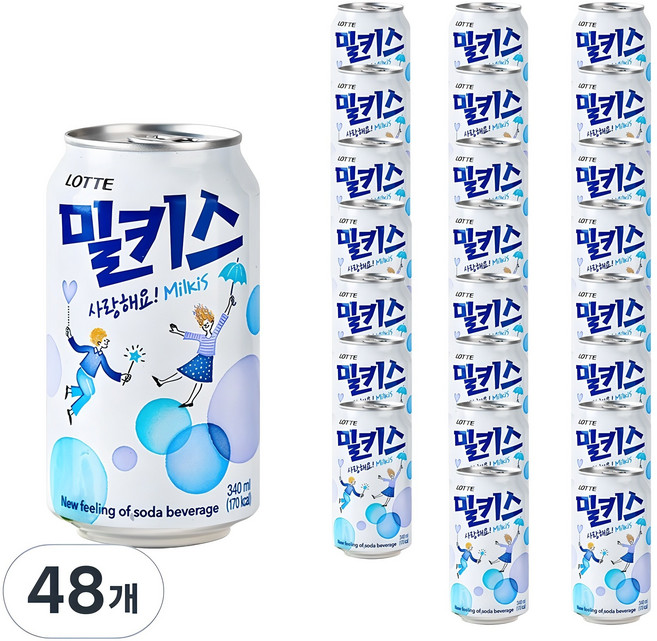 밀키스, 340ml, 48개
