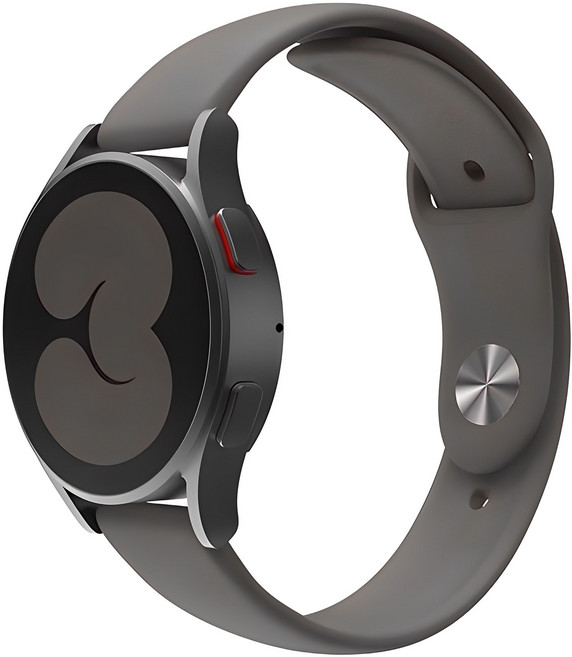 신지모루 갤럭시워치 호환 실리콘 밴드 스트랩, 브라운그레이, 1개