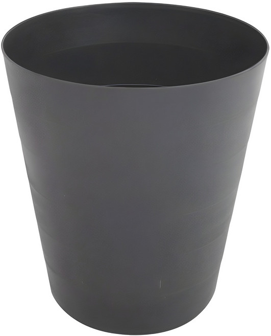 수지매트 디자인휴지통, 블랙