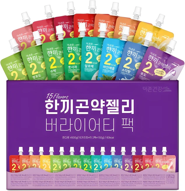더존건강 한끼 곤약젤리 버라이어티 팩 30개입, 4.5kg, 1세트 - 쿠팡