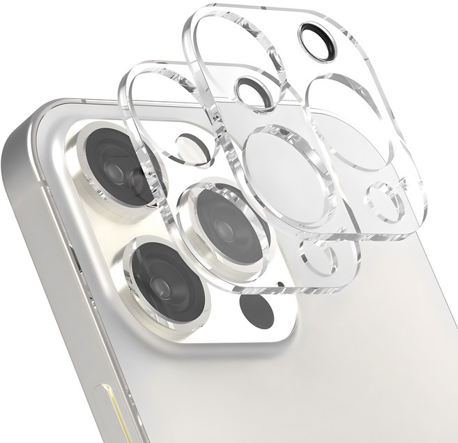 로랜텍 카메라 렌즈 풀커버 강화유리 2p, 1세트