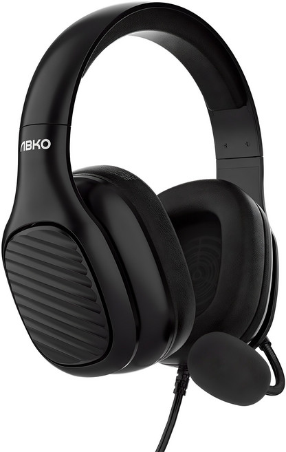앱코 초경량 스테레오 인체공학 헤드셋, EH140, 블랙