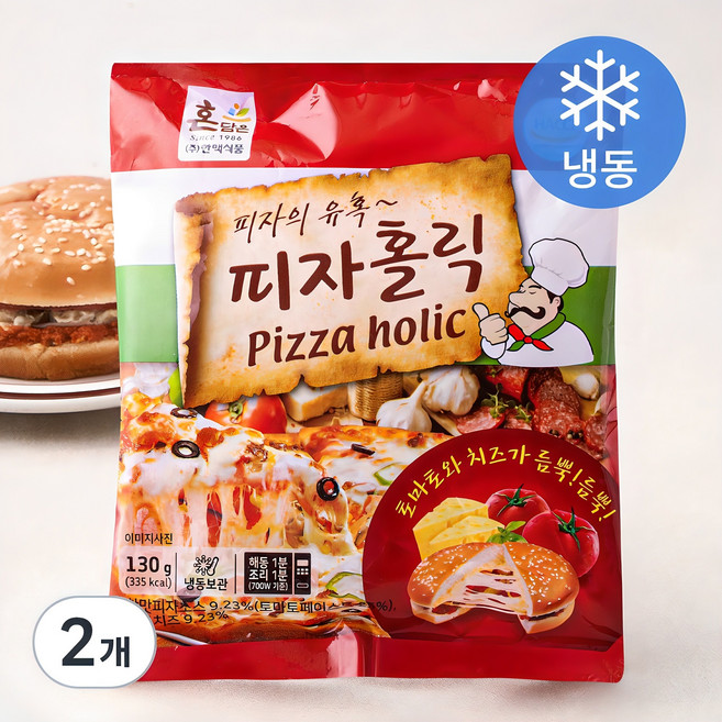피자홀릭 (냉동), 130g, 1개입, 2개