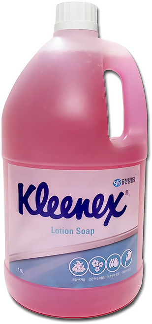 크리넥스 핑크 로션솝 핸드워시 은은한 플로랄향, 4L, 1개