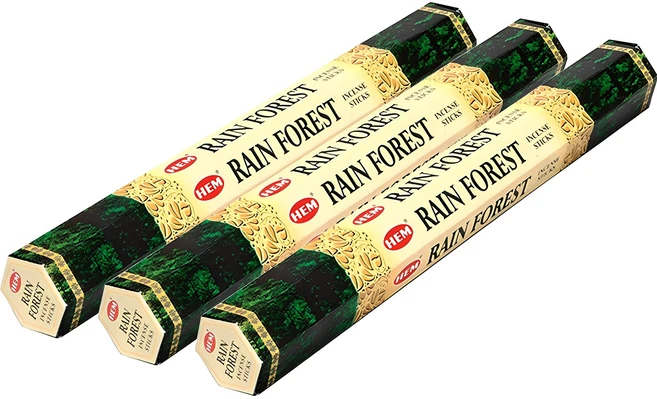 HEM 헥사 스틱 인센스 3개, 레인 포레스트 - 쿠팡