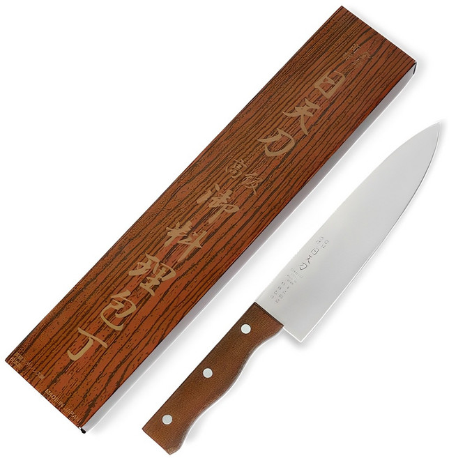 일천도 나무손잡이 식도 칼 + 케이스, 1세트