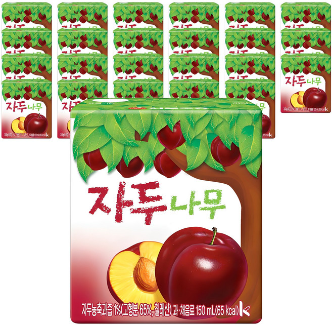 서울우유 자두나무 과일주스, 150ml, 24개