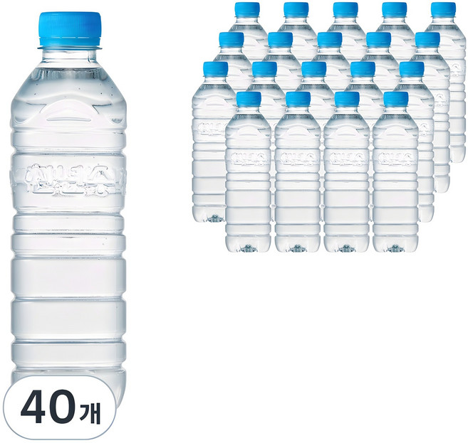 가야산천년수 천년수 무라벨 생수, 500ml, 40개