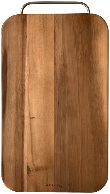 아카시아 스텐 손잡이 도마, 혼합색상, 1개