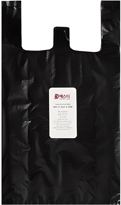 에스디 A급마트용봉투 흑색, 10L, 100개