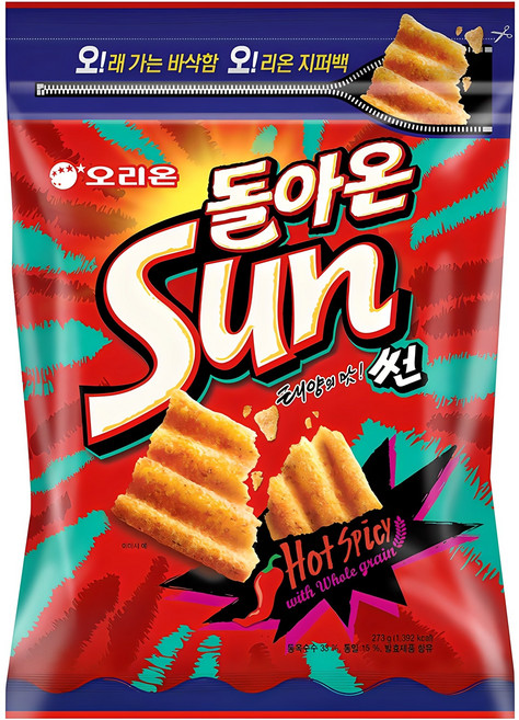 오리온 돌아온 태양의 맛 썬, 273g, 1개