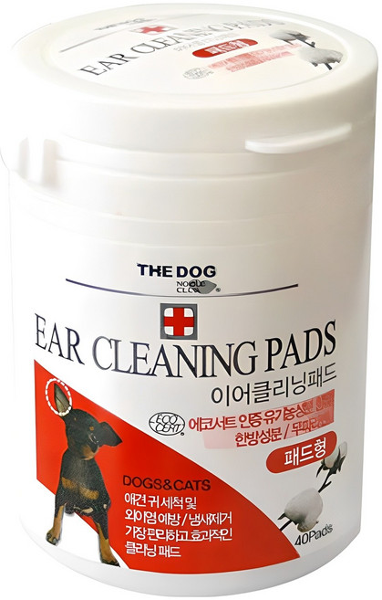 더독 이어클리닝 패드 40p, 175g, 1개