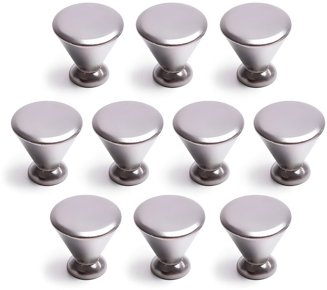 손잡이세상 멜로디 1구 가구손잡이 니켈, 10개