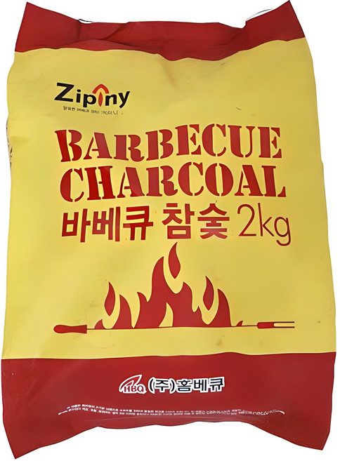 지피니 바베큐참숯, 2kg, 1개