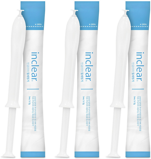 인클리어 의료기기 질세정기, 1.7g, 3개