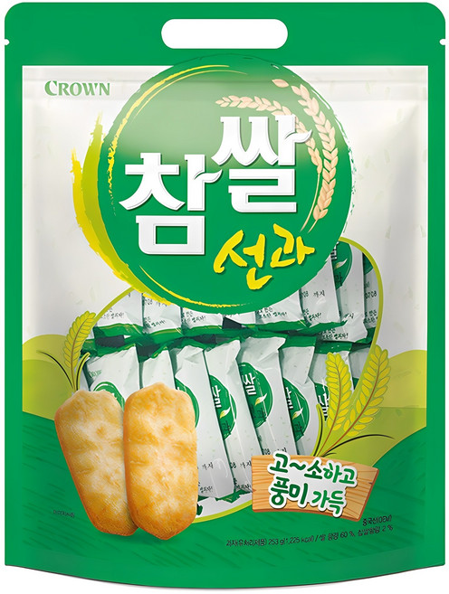 크라운 참쌀선과, 253g, 1개