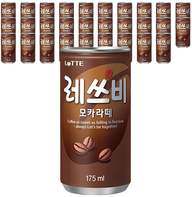 레쓰비 모카라떼, 175ml, 30개 - 쿠팡