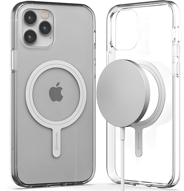 신지모루 2배 자력 M 에어클로 마그네틱 맥세이프 호환 투명 휴대폰 케이스