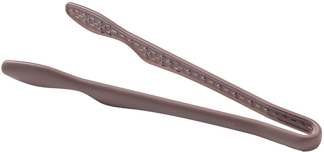 키친팩토리 파스텔 실리콘 프리미엄 집게, 밀크코코아, 1개