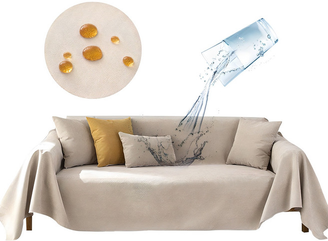 몽트노블 소파 방수 보호 커버, 베이지, 1개