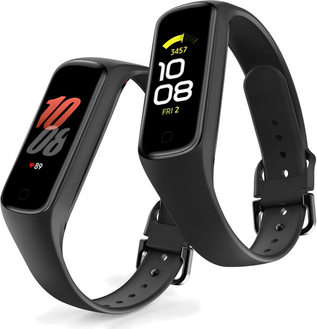 누아트 실리콘 스트랩, 블랙, 2개