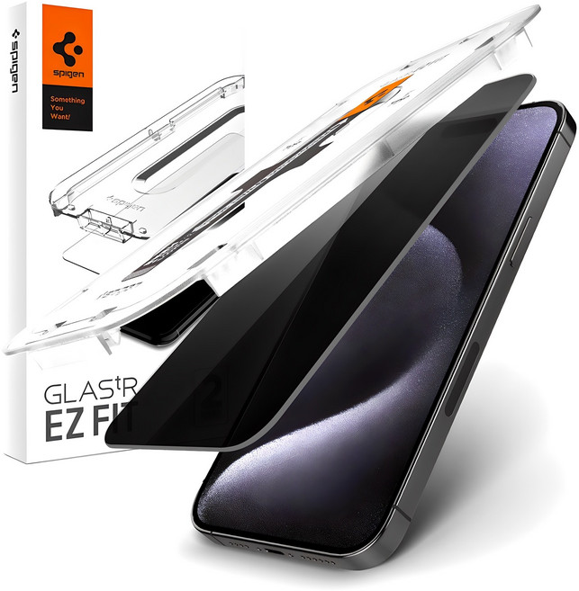 슈피겐 글라스 tREZ핏 프라이버시 사생활보호 강화유리 휴대폰 액정 보호 필름 2p, 1세트