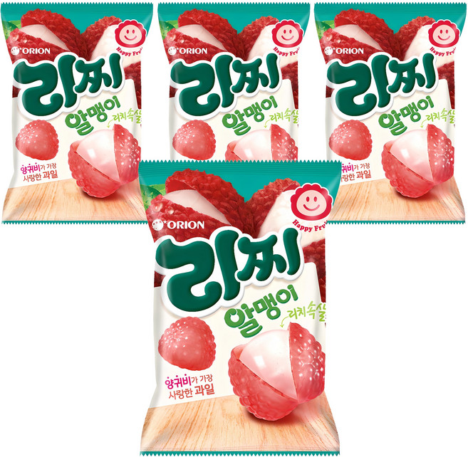 오리온 리찌 알맹이 젤리, 67g, 4개