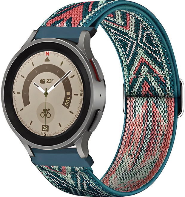 워치스탠다드 갤럭시워치 에스닉 패턴 스포츠 스트랩 20mm, 트로피칼, 1개