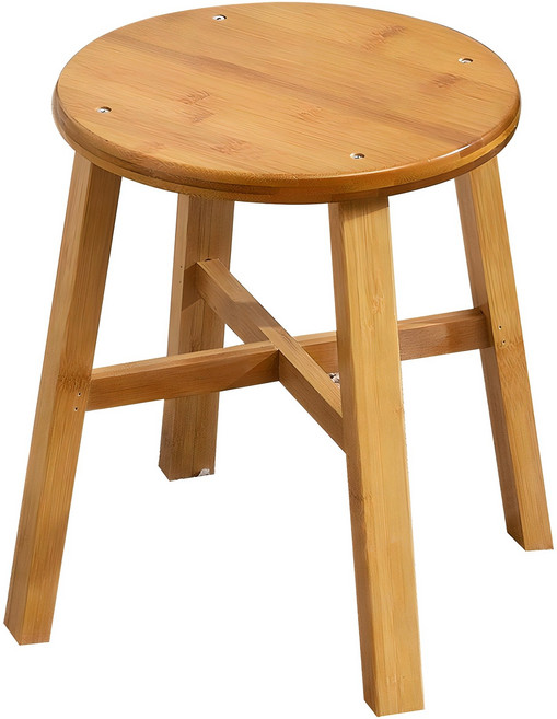 밴프 원목 미니 스툴 원형 350, 우드, 1개
