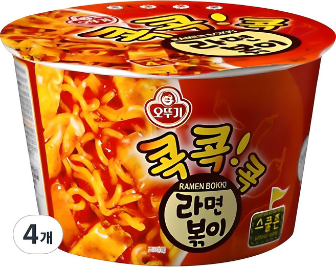 오뚜기 라면볶이 용기 120g, 4개