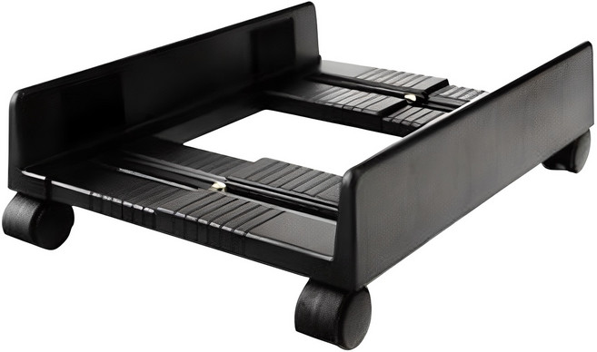 수지씨앤엘 PC 본체받침대 일반형, 블랙, 1개