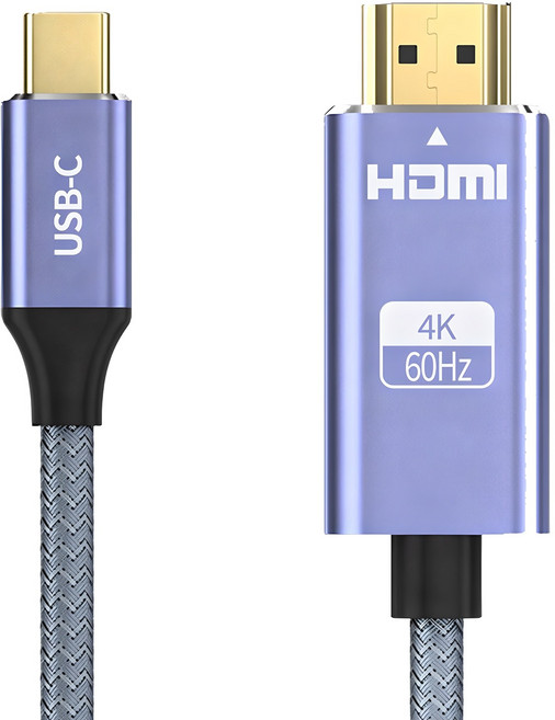 구스페리 C타입 TO HDMI 4K UHD 60Hz Ver2.0 미러링 케이블, 2m, 혼합색상, 1개