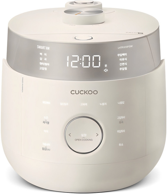 쿠쿠 트윈프레셔 마스터셰프 IH 전기압력밥솥 10인용, CRP-LHTR1010FGIM, 그레이스아이보리