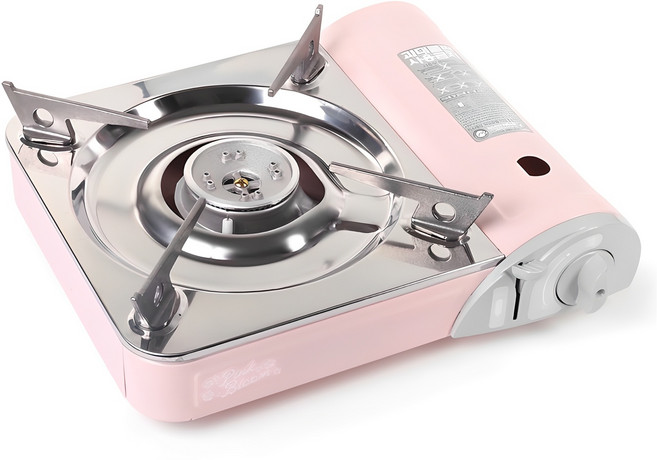 썬터치 핑크블룸 테이블 가스레인지, 핑크, 1개