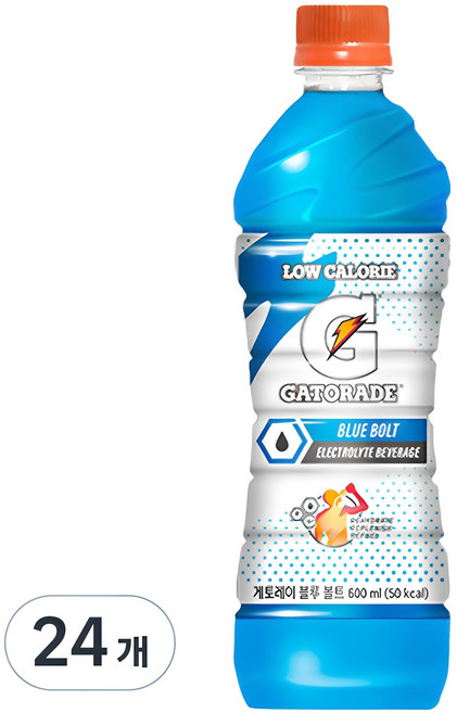 게토레이 블루볼트 펫, 600ml, 24개