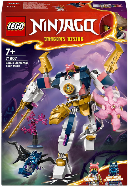 레고 닌자고 소라의 엘리멘탈 테크 로봇 71807, 혼합색상, 1개