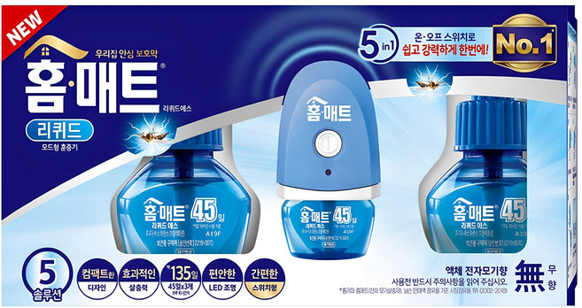 홈매트 리퀴드 스위치형 + 리필 3p, 87ml, 1세트