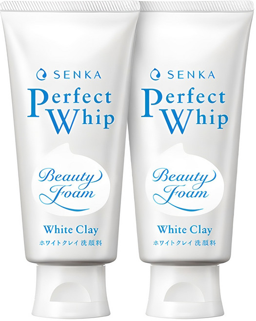 센카 퍼펙트 휩 화이트 클레이 클렌징폼, 120g, 2개