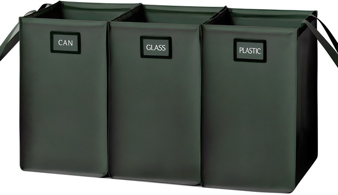 아임 분리수거함 3매 세트, 그린