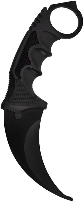 월드크린 카람빗 캠핑용 나이프, 블랙, 1개