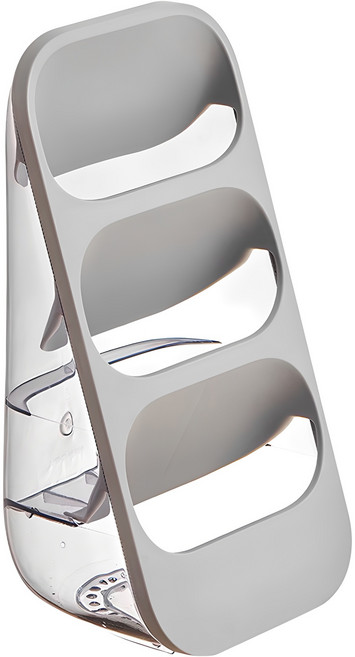 구디푸디 3단 수저 꽂이 커트러리 정리함, 그레이, 1개