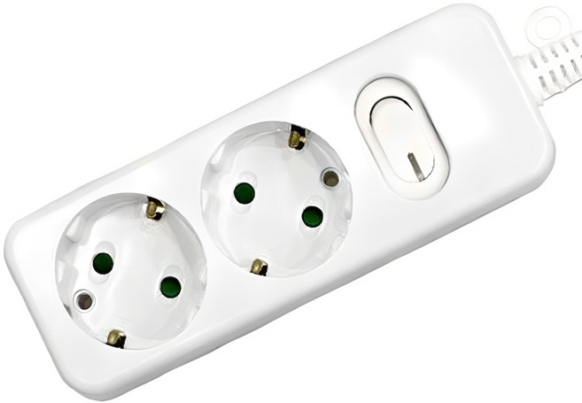 다조아 안전 스위치 멀티탭 2구, 3m, 1개