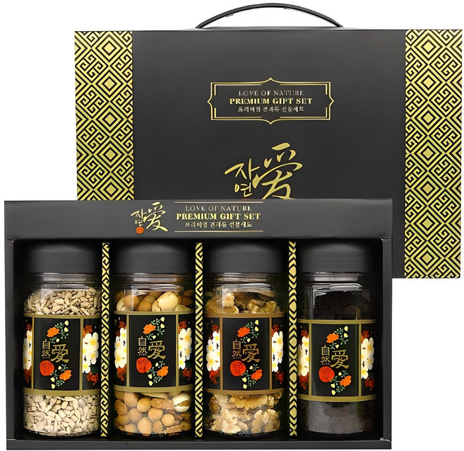 다반사 자연애 4종 견과 선물세트 골드 1호 710g, 1세트