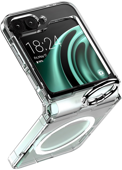 구스페리 맥세이프 투명 링 힌지보호 휴대폰 케이스